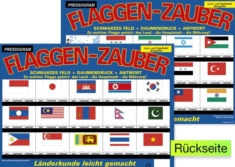 TimeTEX Zaubertafel "Flaggen-Zauber" Asien