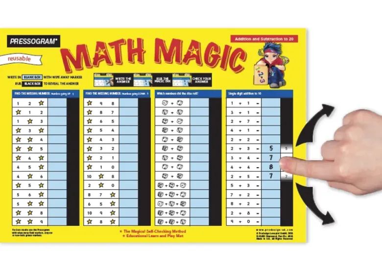 TimeTEX Zaubertafel "Mathematik" Englisch Rechnen bis 20