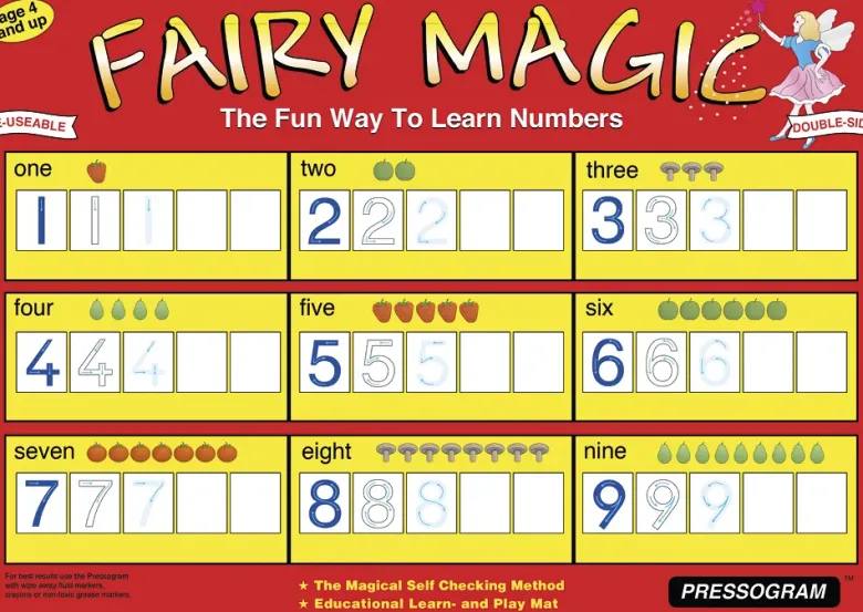 TimeTEX Zaubertafel "Mathematik" Englisch Zauberhaftes Zählen