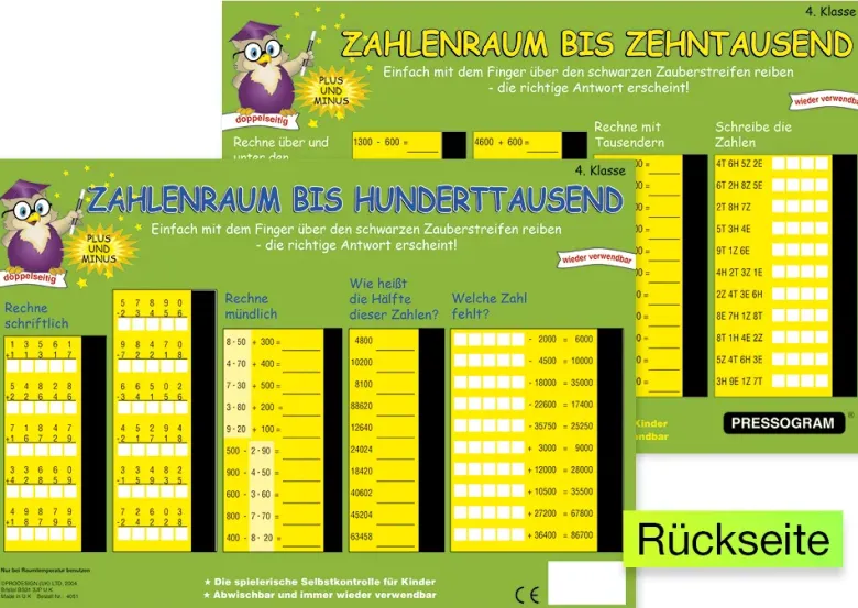 TimeTEX Zaubertafel "Mathematik" Zahlenraum bis 100.000