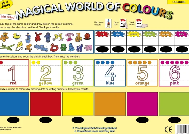 TimeTEX Zaubertafel "Welt der Farben" Englisch