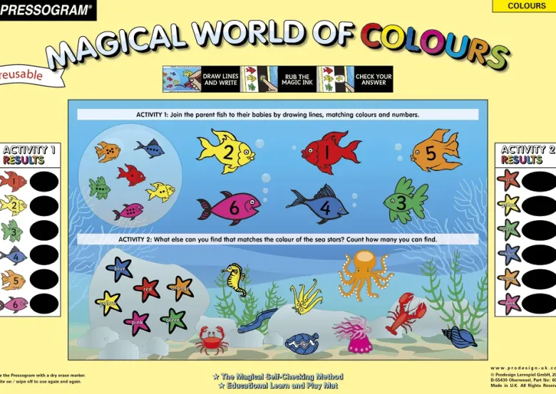 TimeTEX Zaubertafel "Welt der Farben" Englisch
