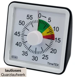 TimeTEX Zeitdauer-Uhr "lautlos" compact mit Ampelscheibe