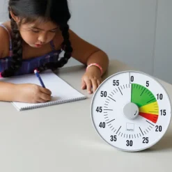 TimeTEX Zeitdauer-Uhr "lautlos" L, 19 cm ø mit Ampelscheibe