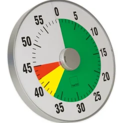 TimeTEX Zeitdauer-Uhr "lautlos" XL, 32 cm ø mit Ampelscheibe