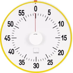 TimeTEX Zeitdauer-Uhr "lautlos" XL, 32 cm ø, mit Ampelscheibe + Pausentaste