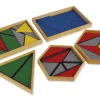 TimeTEX Zwölf Blaue Dreiecke "Montessori Premium"