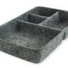 Tisch-Organizer "Filzi" aus Filz, grau