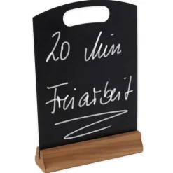 Tisch-Tafel A4 mit Standfuß und Grifföffnung