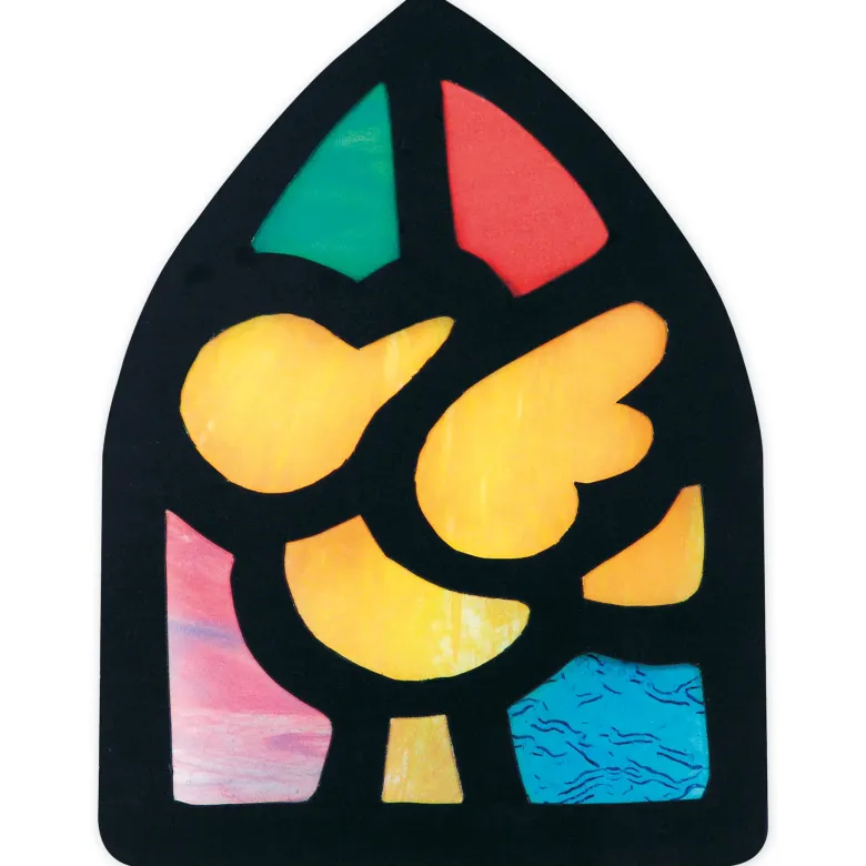 Transparentpapier "Buntglas", 14x22 cm, 24 Blatt