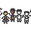 Transparentpapier-Rahmen "Freunde", 36 Stück