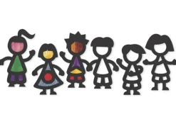 Transparentpapier-Rahmen "Freunde", 36 Stück