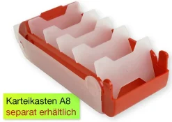 Trenner für Karteikasten Kunststoff A8, 10er Set