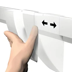 Utensilien-Box für Info-Leiste, weiß, 1 Stück