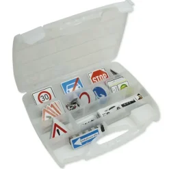 Verkehrs-Komplett-Set, magnetisch, 124-tlg. im Koffer