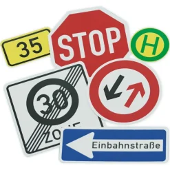 Verkehrszeichen-Box, 64-tlg., magnetisch