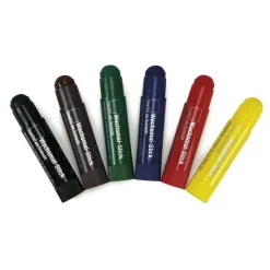 Wachsmal-Sticks 6 Farben als Drehstift