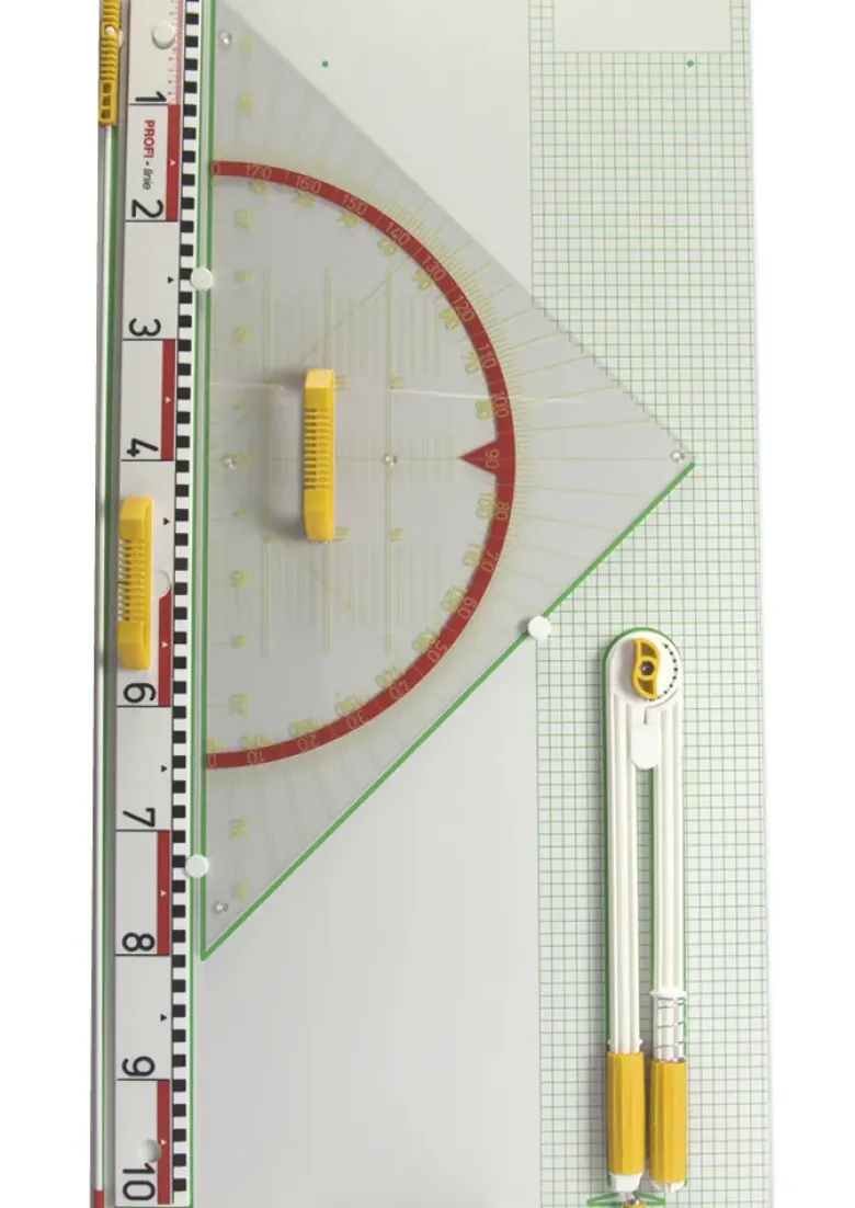 Wandtafel-Gerätesatz Profi 5-tlg., 80 cm Dreieck