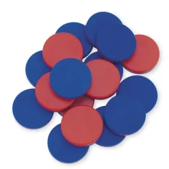 Wendeplättchen blau/rot, 400 Stück
