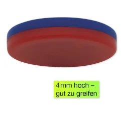 Wendeplättchen blau/rot, 20 Stück in Box
