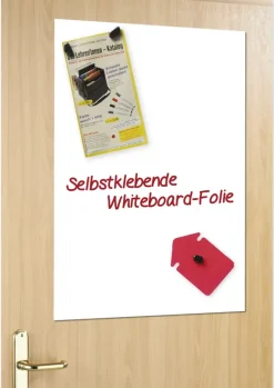 Whiteboard-Folie, selbstklebend + magnethaftend