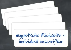 Whiteboard-Schilder, magnetisch, 9,3x29,5 cm, 5-tlg.