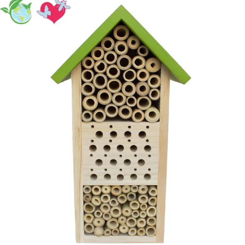 Wildbienen-Hotel, aus Holz
