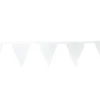 Wimpel-Kette aus Papier, weiß, 2 Stück