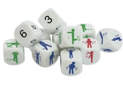 Würfel-Set „Bewegung“ 12-tlg., 20 mm in Box