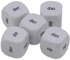 Würfel-Set Deutsch "Artikel" 5-tlg., 16 mm
