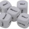 Würfel-Set Deutsch "Fragewörter" 5-tlg., 16 mm