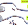 Zahlenstrahl-Rechenband 1m, Stricheinteilung