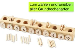 Zählbox mit Rechenstäbchen, 61-tlg.